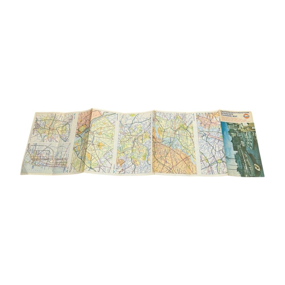 Vintage AAA & Gulf Travel Maps - United States Eastern & Southeastern - Lot of 3 - Picture 8 of 8